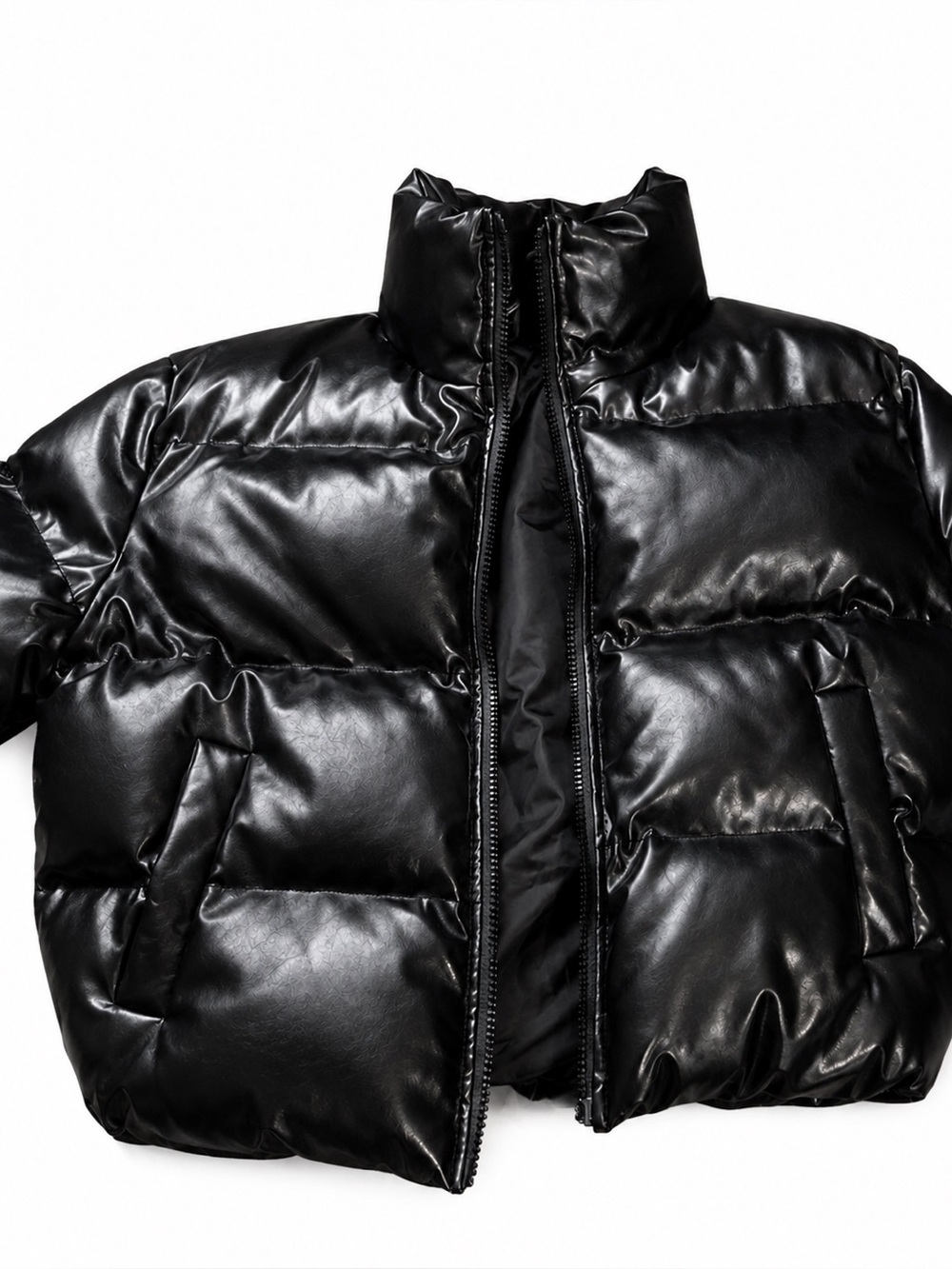Black Shiny Puffer Jacket